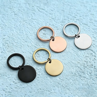 Ywyougang Porte-clés en acier inoxydable avec pendentif vintage imprimé au laser, motif dessin animé, multicolore, logo personnalisé, cadeau souvenir