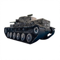 Tank gonflable personnalisable de haute qualité avec ventilateur intégré, étanche et durable - Vente chaude
