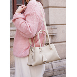 Bolso de Mano de Cuero Genuino, Diseño Simple y Versátil, para Mujer, Primavera 2026 - Product Image 2
