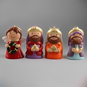 Produits <span class=keywords><strong>en</strong></span> stock Statues religieuses catholiques <span class=keywords><strong>en</strong></span> résine Produit chrétien Produit chrétien Crèche 4,5 cm Ensemble <span class=keywords><strong>de</strong></span> la Sainte <span class=keywords><strong>Famille</strong></span> Pendentif - Product Image 4