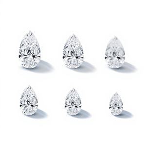 เพชรทรงลูกแพร์แบบหลวม 1 กะรัต~5 กะรัต D VVS VS แท้จากธรรมชาติ สำหรับรับรองคุณภาพ ราคาโรงงาน จาก B2B D'VINS JEWELS - Product Image 1