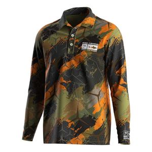 เสื้อโปโลผู้ชายแบบระบายความร้อน แห้งเร็ว กันลม กันน้ำ ระบายอากาศได้ดี เหมาะสำหรับกอล์ฟ เดินป่า ตกปลา ลายพราง มีไซส์พลัสไซส์ให้เลือก - Product Image 1