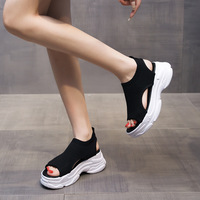 Sandales de plage d'été antidérapantes de haute qualité et tendance, sandales en tricot, sandales de créateurs pour femmes
