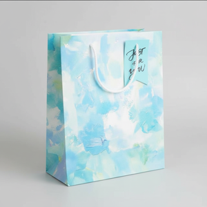 Sac cadeau créatif en carton blanc pour peinture à l'huile, sensation haut de gamme, emballage pour desserts à emporter, <span class=keywords><strong>shampoing</strong></span>, blush - Product Image 2