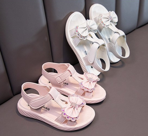 Sandalias de Moda para Niñas, Estilo Popular, Zapatos Romanos para Niñas Pequeñas, Sandalias de Princesa con Suela Suave, Sandalias de Goma para Niñas Grandes de Verano - Product Image 5