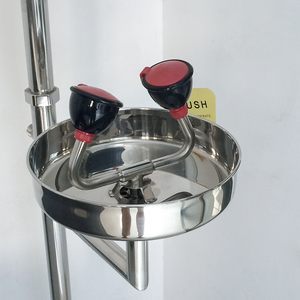Estación de Lavado Facial y Ocular de Acero Inoxidable Montada en Pedestal para Hospitales, Laboratorios Industriales, Escuelas, Laboratorios Dentales, con Pedal - Product Image 6