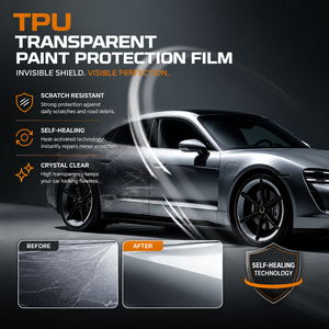 Pellicola Protettiva per Vernice TPU PPF Anti-Invecchiamento Termico Alta Resistenza alle Intemperie Pellicola Trasparente Invisibile per Carrozzeria <span class=keywords><strong>Auto</strong></span> - Product Image 1