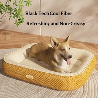 Nouveau Lit pour Chien et Chat Ice Bean, Tapis Rafraîchissant d'Été pour Animaux, Lit de Voiture, Universel Quatre Saisons, Texture Gaufre, Vente en Gros Fabricant