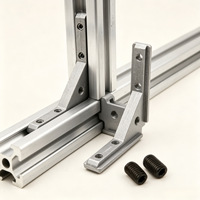 Plaques de montage de panneaux 2020 3030 4040, attaches d'angle, supports de cadre de porte, connecteurs de profilés universels en aluminium moulé sous pression