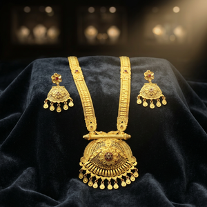 Wholesale 14K 18K 24K Micro Gold Plated AD Forming Long <b>Necklaces</b>, Fashion Jewelry, Brass Gold Filled Floral Design Jewelry Set. - Product Image 4