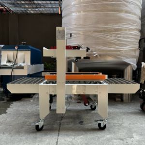 AILUSI Electric Flat Automatic Flaps Folding Carton Sealing <b>Machine</b> 240W 1 Year Warranty for Paper Case Box <b>Tape</b> Sealer - Product Image 2