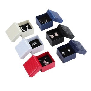 Custom Luxury Ring Jewelry Gift Packaging Box with Small Lid Rigid Paper Logo for Earrings <strong>Jewellery</strong> <strong>Storage</strong> - Product Image 1