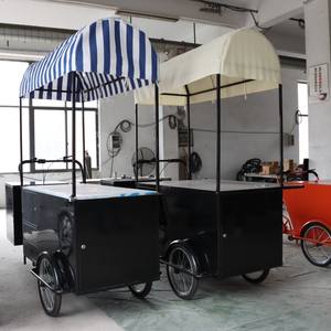 바퀴화물 자전거 거리 음식 배달 자전거 크레이프 트레일러 세발 자전거 카트 - Product Image 5