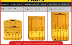 Barriera Stradale Riflettente a Tre Fori Anti-Collisione in Plastica per Isolamento Urbano - Product Image 4