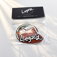 Autocollants en vinyle PVC blanc résistant aux UV, imperméables, durables, découpés à la forme, avec logo personnalisé