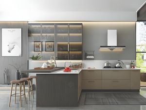 Armarios de cocina modulares de diseño personalizado, colección de armarios del fabricante - Product Image 5