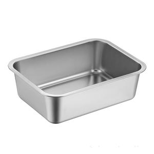 Mangkuk Makanan Anjing Kucing Stainless Steel Terlaris, Wadah Makan Hewan Peliharaan Grosir, Tahan Lama Kapasitas Besar untuk Penggunaan di Rumah - Product Image 1