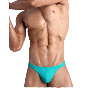 Bikini 1 pièce pour <span class=keywords><strong>homme</strong></span> <span class=keywords><strong>Slip</strong></span> <span class=keywords><strong>de</strong></span> <span class=keywords><strong>bain</strong></span> sans couture triangle imprimé léopard avec volants et perles Gay-friendly - Product Image 4