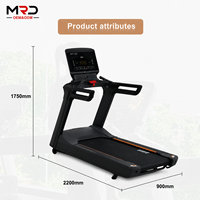 Máquina de Fitness Cardiovascular Comercial de Alta Calidad, Caminadora Eléctrica con Pantalla LED y Teclado LED, Función de Calorías, para Uso Doméstico y Comercial
