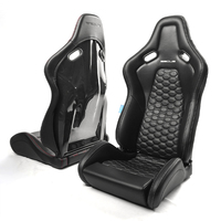 Asiento de Carreras Personalizado ACE FRP de Cuero PU, Tipo Bucket Completo, Cumple con las Normas de Seguridad