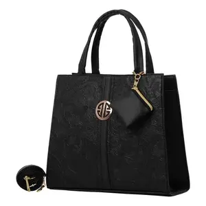 Bolso Tote Fana Alola para Mujer, Negro, Microfibra, Cuero Sintético, Cierre Abierto, Correa Cruzada, Uso Diario Informal, M3728 - Product Image 3