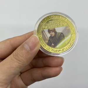 5 designs métal film <span class=keywords><strong>starwars</strong></span> souvenir à collectionner pièce plaquée or 24k en stock - Product Image 2