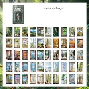 50 unids/pack Grunge capítulo Vintage Material papel transfronterizo decoración nota libro manual pegatina libro - Product Image 6