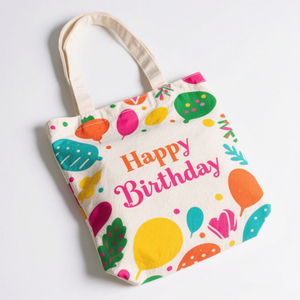 Tote personalizado lona sacola impresso presente personalizado para aniversário casamento Natal algodão tecido partido favores uso - Product Image 2