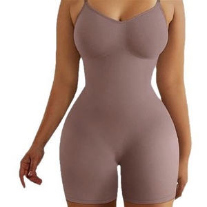 Faja Moldeadora de Nylon sin Costuras Estilo Europeo-Americano, la Más Vendida, para Yoga y Postparto, Levantamiento de Glúteos, Control Abdominal, Sin Espalda, de Una Pieza - Product Image 5
