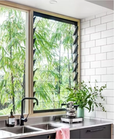 Volets en aluminium et verre de style européen moderne, stores électriques sur mesure pour villas, appartements, hôtels et projets