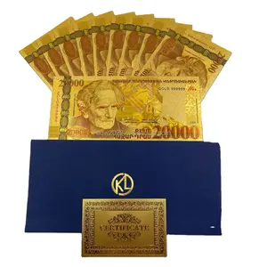 Wholesale Custom Kenya Bank Note 1000 5000 10000 20000 Money Gold Plated Foil Banknote