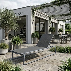 Chaise longue en aluminium à angle réglable personnalisable, adaptée à la plage, aux zones en <span class=keywords><strong>bord</strong></span> <span class=keywords><strong>de</strong></span> <span class=keywords><strong>mer</strong></span>, aux stations balnéaires, aux hôtels et aux zones <span class=keywords><strong>de</strong></span> <span class=keywords><strong>spa</strong></span> - Product Image 4