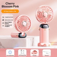 Mini ventilateur de bureau USB pour garage, ventilateur portable à main, ventilateurs de cou portables pour la maison, cinq vitesses de vent réglables