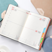 Agenda de Tapa Dura de Cuero PU Tamaño A5 2027 para Uso Escolar y Empresarial, Buena Calidad