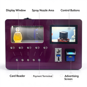 Distributeur de brumes parfumées avec paiement par pièces et cartes, lampe au-dessus des buses frontales, pour comptoirs de Beauty Mart et de Perfume Depot - Product Image 6