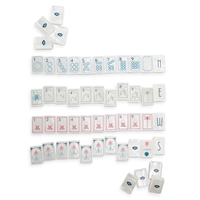 Tuiles décoratives en nacre blanche pour la maison de mahjong, tuiles de mahjong en nacre blanche, tuiles en nacre blanche