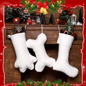 Calcetines de Navidad Lisos para Sublimación, Artículos Blancos para Sublimación, Diseño de Hueso de Perro y Pata de Gato, Calcetines Blancos para Sublimación, Calcetines Colgantes para Sublimación - Product Image 4