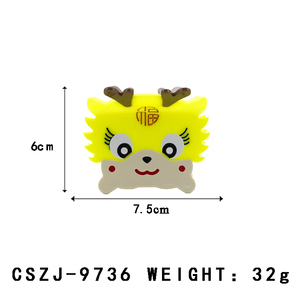 Creative Design, Cute <strong>Loong</strong> Exquisite Claw Clip, Girls Special Color Hair Clips Middle Customizable Acetic Acid Hair Claw - Product Image 2
