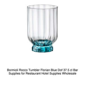 Florian Blue Glass DOF 37.5 cl H 11.3 cm Ø 7.8 cm Bormioli Rocco - Product Image 2
