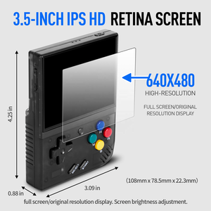 Console de jeu portable rétro <span class=keywords><strong>Miyoo</strong></span> Mini Plus Hot Pocket Player, écran de 3,5 pouces, batterie de 7+ heures, jeu vidéo portable, système Arch Linux <span class=keywords><strong>V2</strong></span> V3 - Product Image 4
