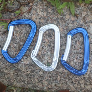 Moschettone in Alluminio 24KN con Anello a D e Gancio a Molla per Portachiavi - Product Image 6