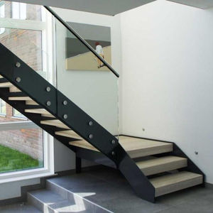 DAIYA escalier intérieur design avec forme de <span class=keywords><strong>L</strong></span> escalier escalier en bois - Product Image 1