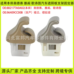 Soporte para Visera Solar para Honda Odyssey Accord Crosstour Nissan Murano, Plástico ABS, Montaje en Techo, Cinta Adhesiva de 3m, E2105 P13670523 - Product Image 5