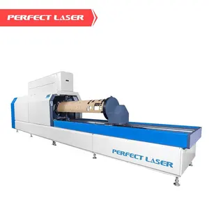 Perfect Laser - 300w Dual Head Rotary Big Shot Roller Roll Die Cutting Machine For Making Carton Corrugated Box