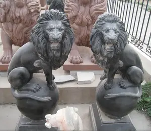 front door lion statue/chinese lion stone statue