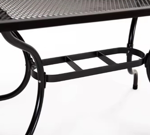 <span class=keywords><strong>Table</strong></span> de <span class=keywords><strong>jardin</strong></span> en métal de haute qualité au design moderne, style rétro, <span class=keywords><strong>couleur</strong></span> noire, <span class=keywords><strong>table</strong></span> à manger pour l'extérieur - Product Image 4