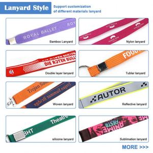 Promotional Gift Customized logo Badge <b>Lanyard</b> Card Holder Embroidery <b>Lanyard</b> Keychain - Product Image 3