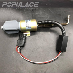 Shanghai Diesel Engine Co., Ltd. Fuel Cut-off Solenoid Valve D59-105-10 12V 24V For Diesel <b>Generator</b> - Product Image 1