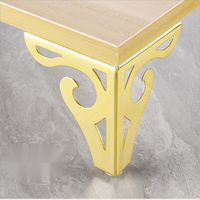Pieds de canapé triangulaires en fer forgé à motif floral moderne YIJUN, adaptés aux meubles de salon/lit/armoires