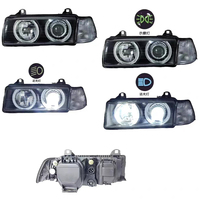 Ensemble de phares au xénon Angel Eye haute luminosité 12V, remplacement de phare automobile pour BMW E36 1995-1998